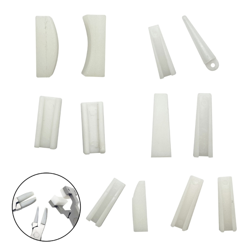 Jewelry Making Pliers - Multipurpose Plastic Jaw Flat Nose Pliers