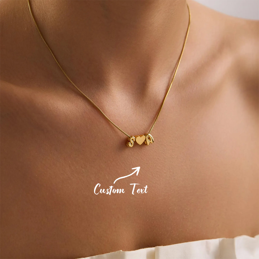 Making Custom Jewelry - Custom Two Initial Name 3d Bubble