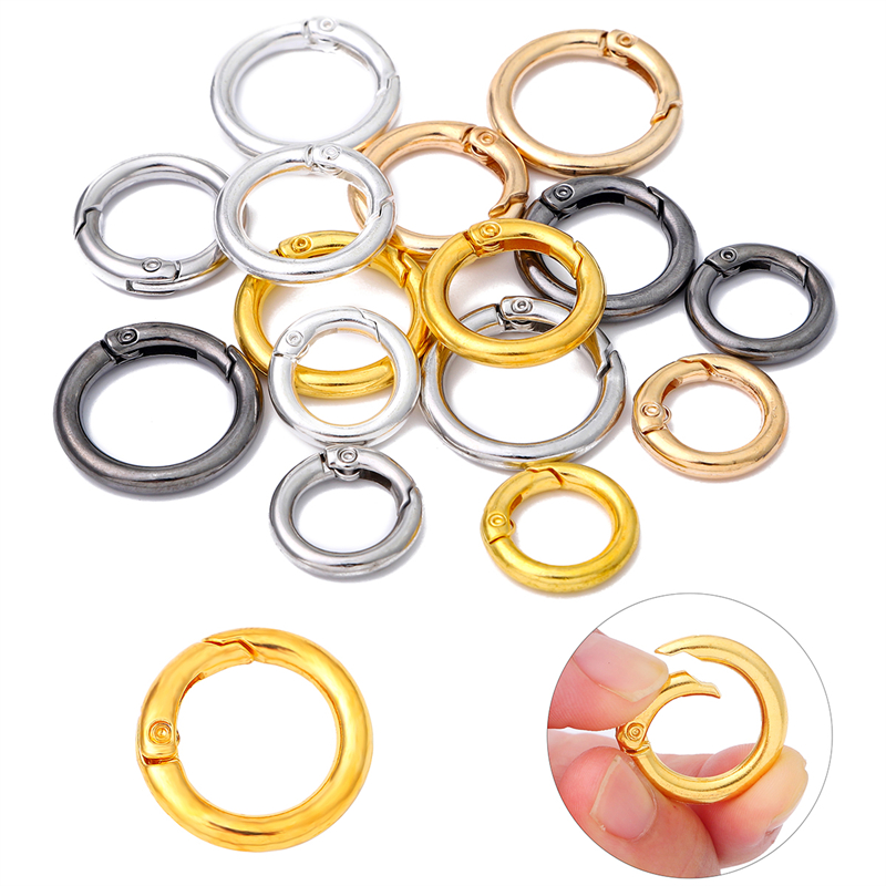 Jewelry Making Hoops - 5Pcs/lot Metal O Ring Spring Clasps