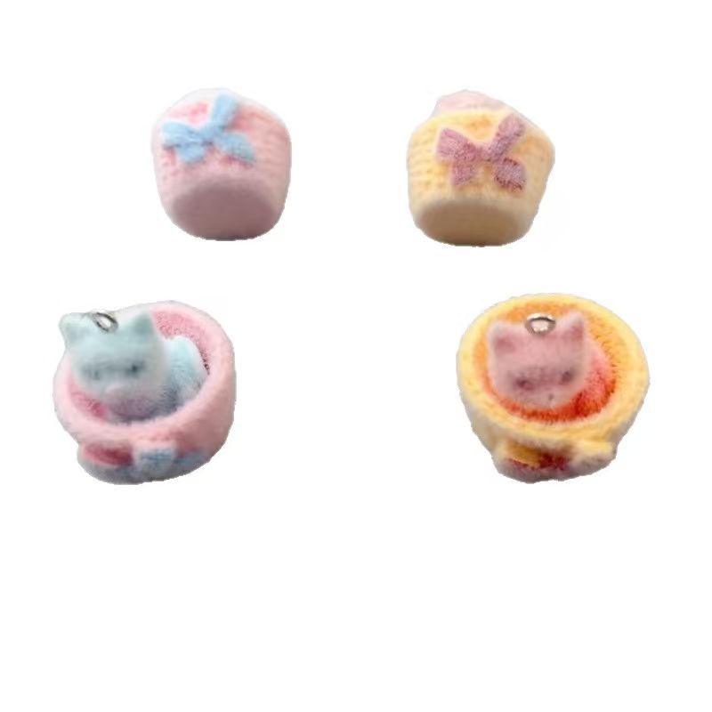 4pcs 3D plush resin cat pendan - огляд і ціна Jewelry Making With Resin