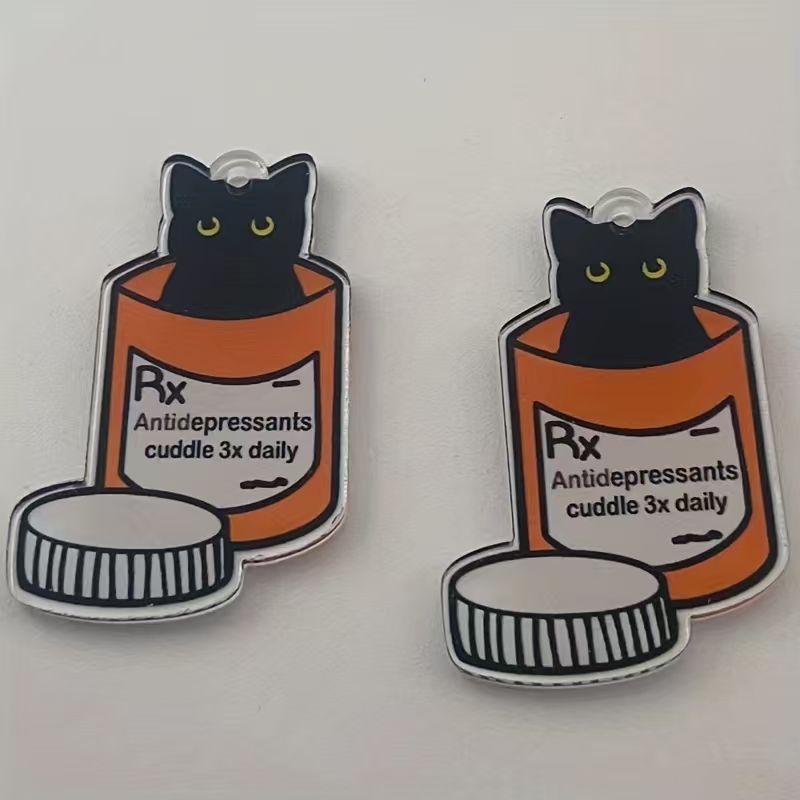 10pcs acrylic medicine cat pen - огляд і ціна Jewelry Making Accessories