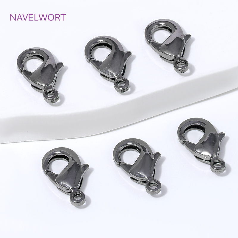 Black Plated Brass 12mm Lobste - огляд і ціна Jewelry Making Items