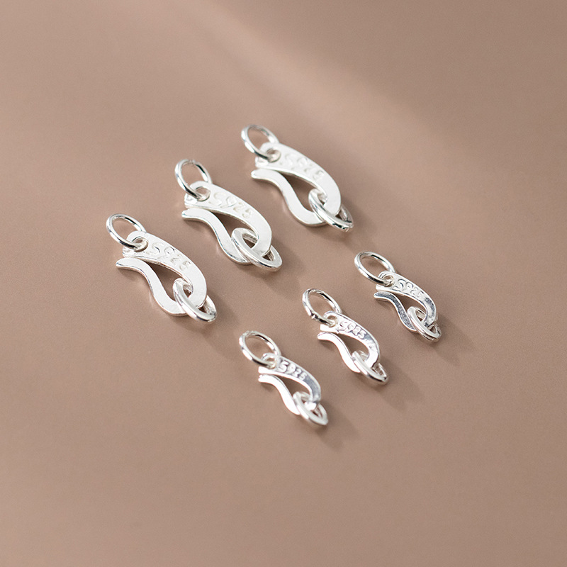 S925 Sterling Silver S Shape C - огляд і ціна Jewelry Making In La