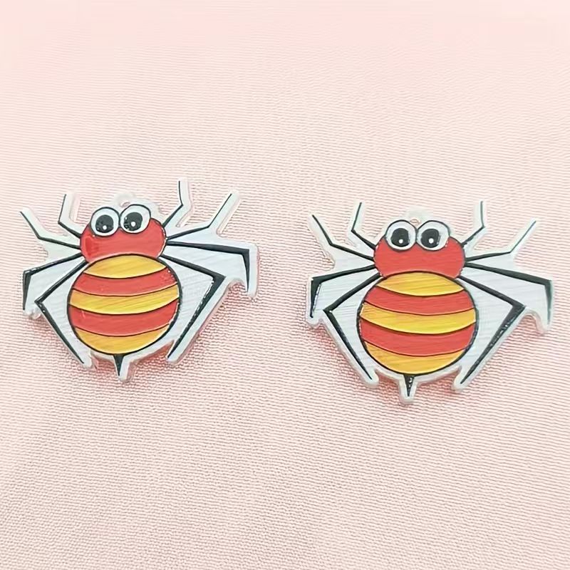 10pcs acrylic Halloween spider - огляд і ціна Jewelry Making Accessories