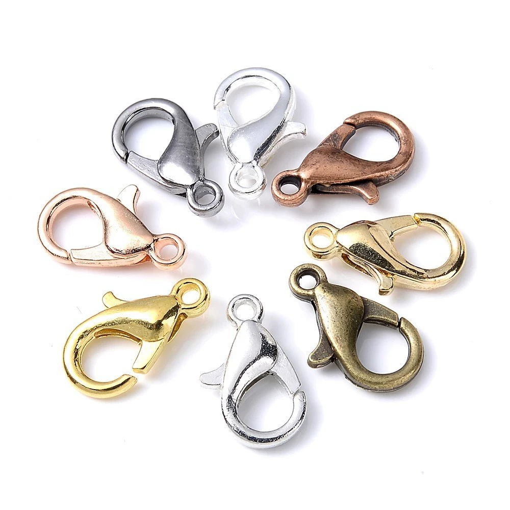 100pcs 9 12 14mm Zinc Alloy Lo - огляд і ціна Jewelry Making Material