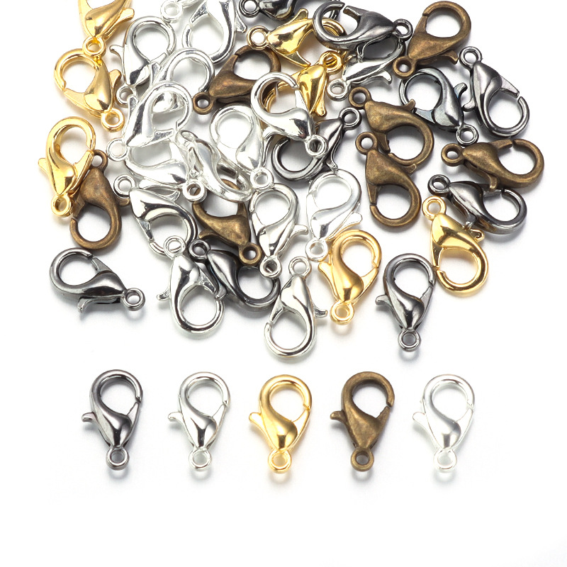 100pcs 9 12 14mm Zinc Alloy Lo - огляд і ціна Jewelry Making Material