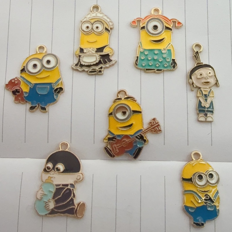 10pcs alloy drip oil cartoon p - огляд і ціна Jewelry Making Accessories