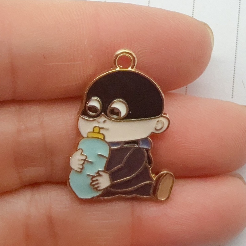 10pcs alloy drip oil cartoon p - огляд і ціна Jewelry Making Accessories