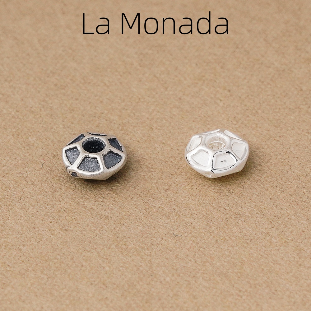 925 Silver Beads Hexagon Groov - огляд і ціна Jewelry Making In La