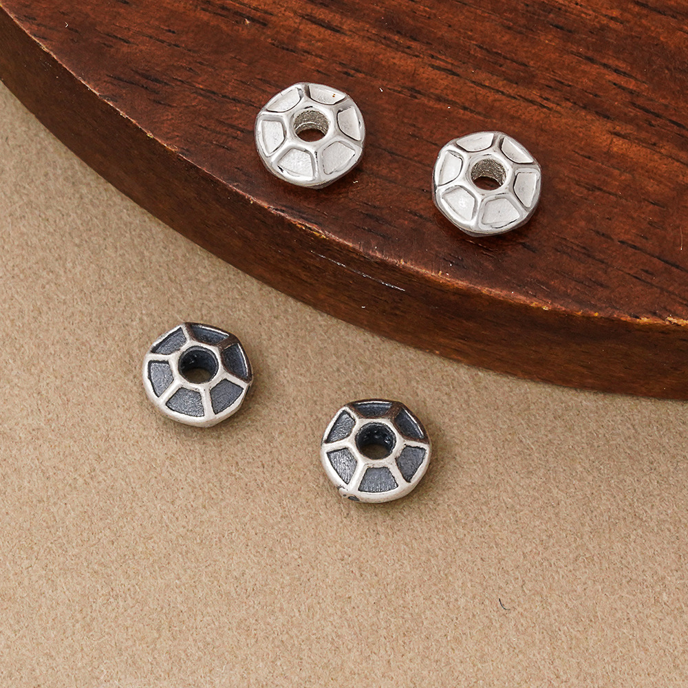 925 Silver Beads Hexagon Groov - огляд і ціна Jewelry Making In La