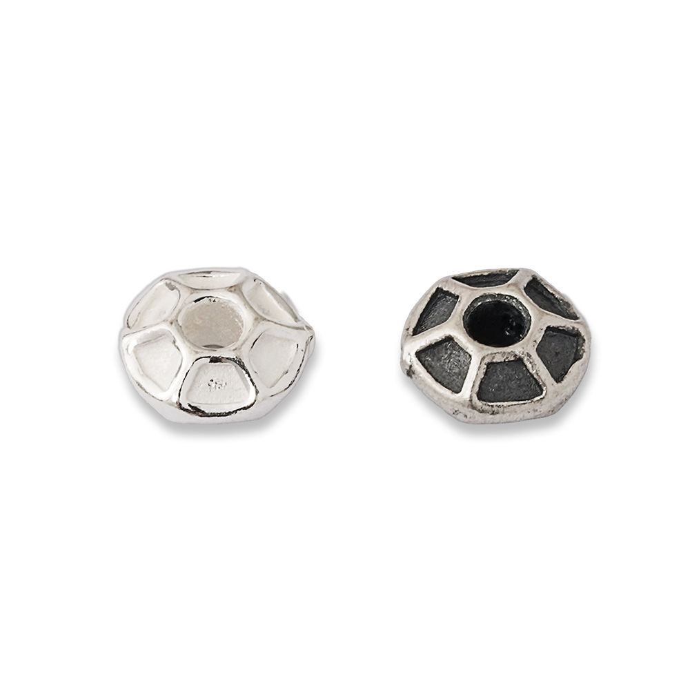 925 Silver Beads Hexagon Groov - огляд і ціна Jewelry Making In La