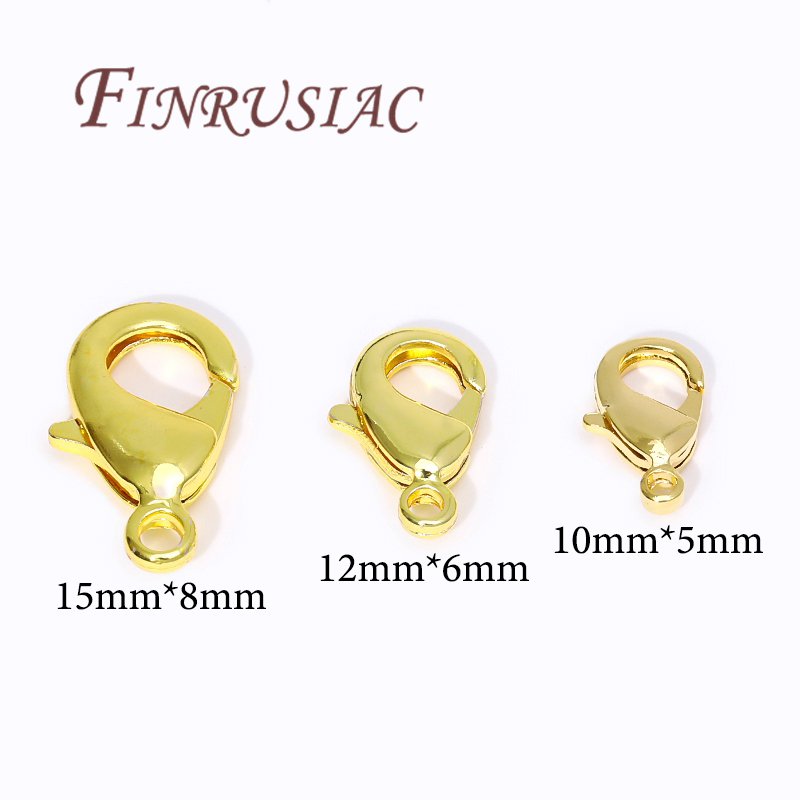 18K Gold Plated Lobster Clasps - огляд і ціна Jewelry Making Supplies