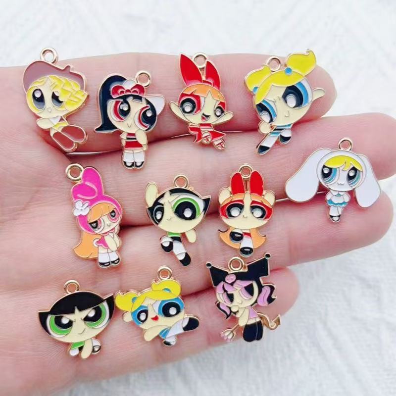 10pcs Alloy Oil-Dripping Carto - огляд і ціна Jewelry Making Accessories