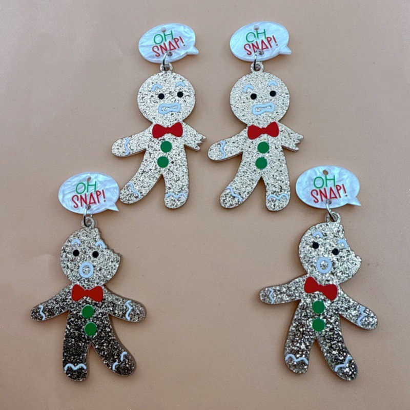 10pcs Cute Christmas Gingerbre - огляд і ціна Jewelry Making Accessories