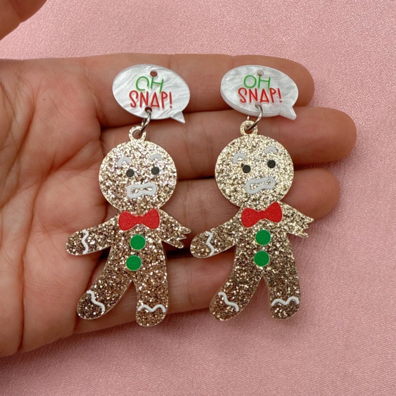 10pcs Cute Christmas Gingerbre - огляд і ціна Jewelry Making Accessories