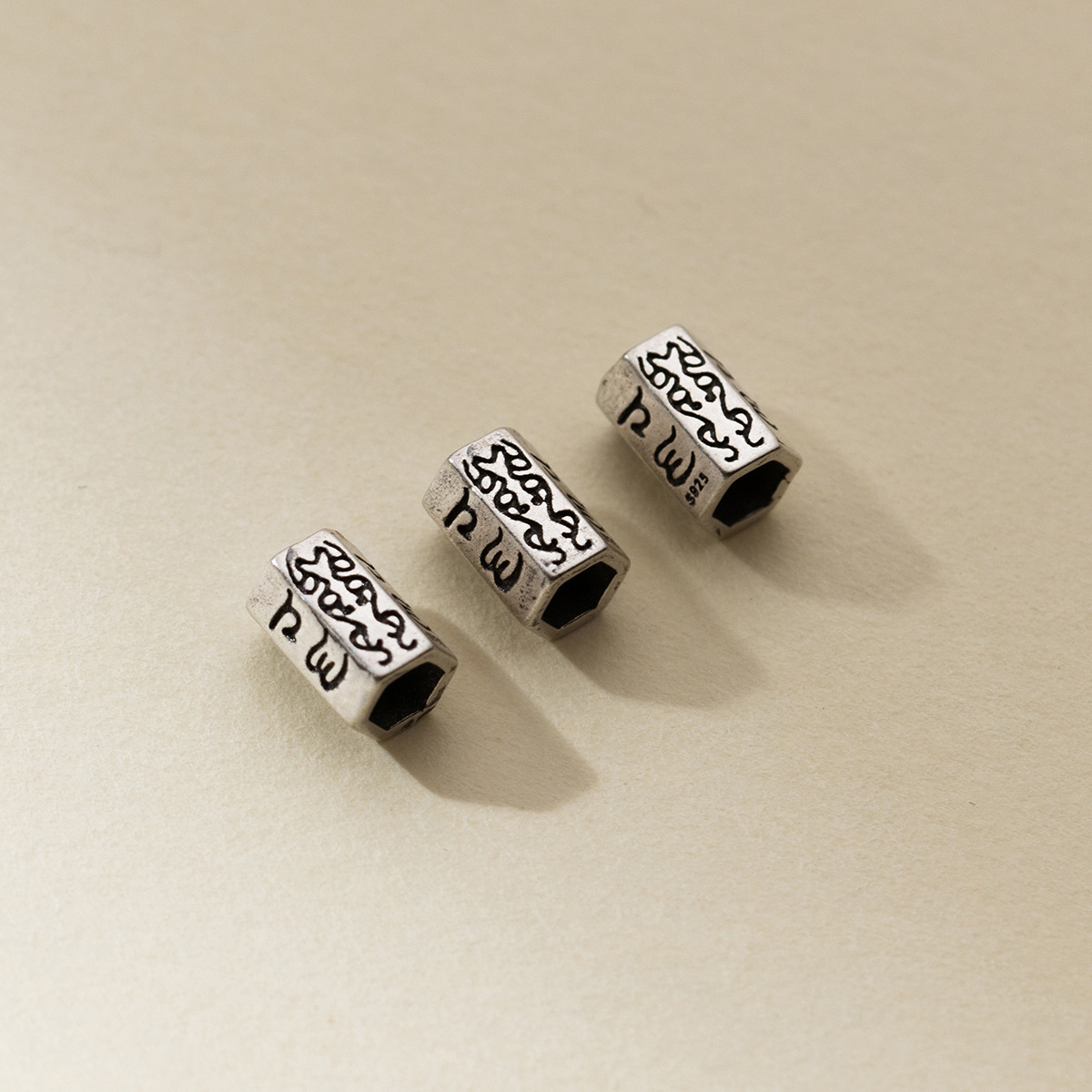 925 Silver Beads Retro Engrave - огляд і ціна Jewelry Making In La