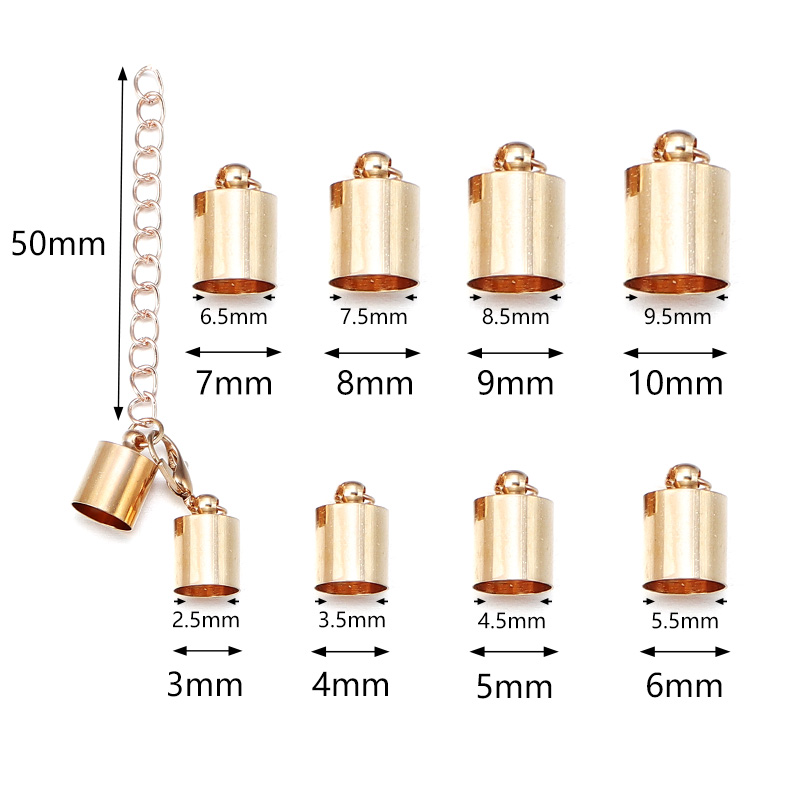 10Sets Leather Cord End Caps W - огляд і ціна Jewelry Making Material