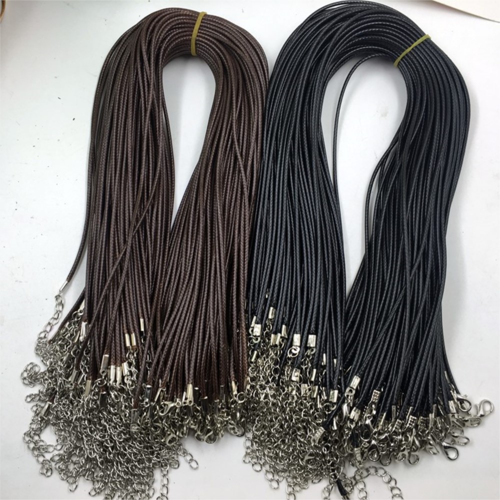 20pcs 45cm Brown Waxed Necklac - огляд і ціна Jewelry Making Wax
