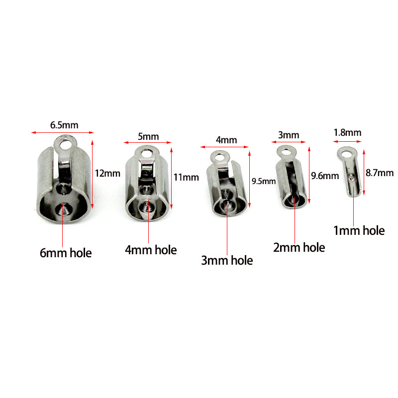 30-50pcs Stainless Steel Crimp - огляд і ціна Jewelry Making Supplies