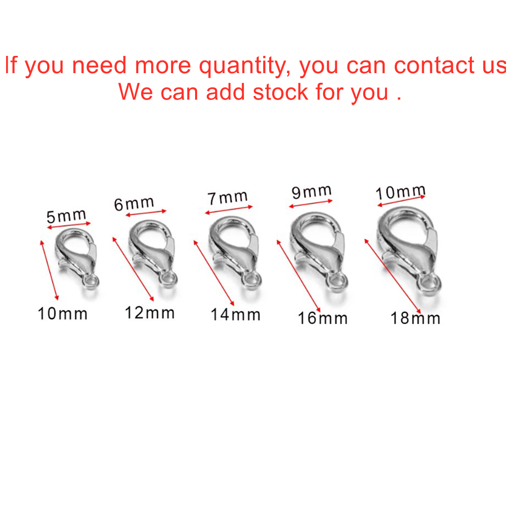 10pcs Multiple Size Lobster Cl - огляд і ціна Jewelry Making Supplies