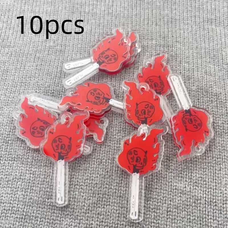10pcs acrylic skull pendant, D - огляд і ціна Jewelry Making Accessories