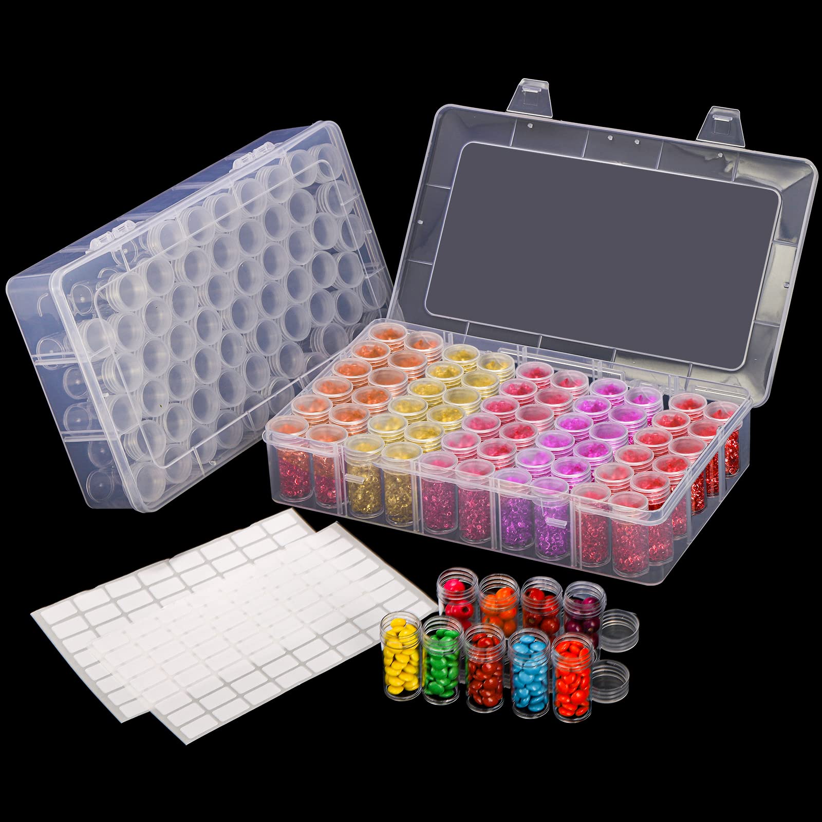 1pc 24/30//38/60 Slots Plastic - огляд і ціна Bead Organizer Tray