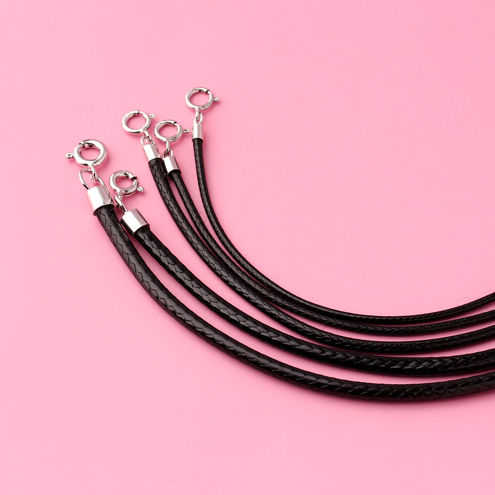 925 Silver Black Braided Leath - огляд і ціна Jewelry Making In La
