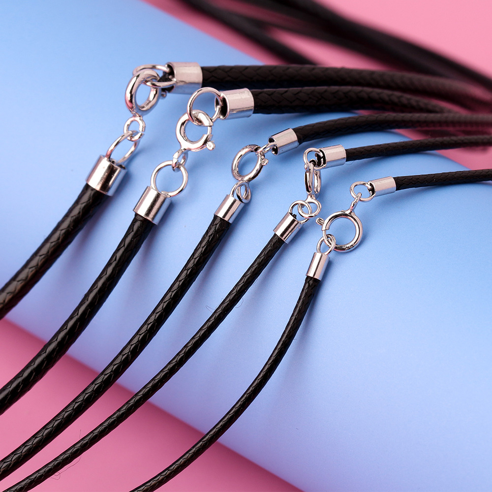 925 Silver Black Braided Leath - огляд і ціна Jewelry Making In La