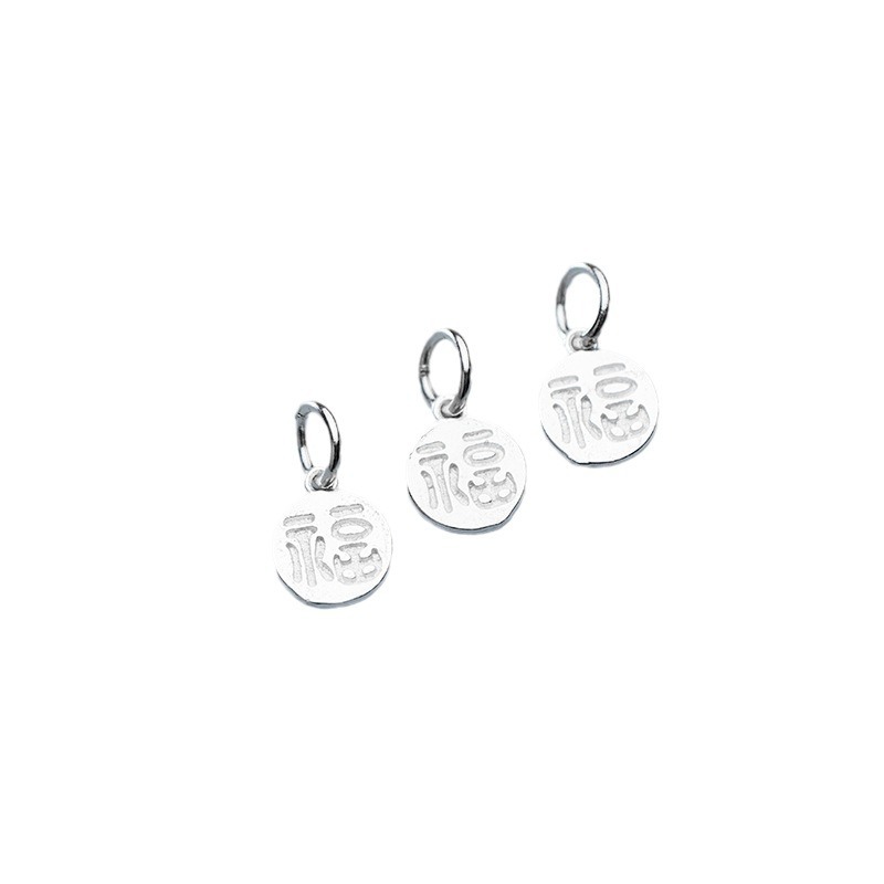925 Silver Fu Character Charm  - огляд і ціна Jewelry Making In La
