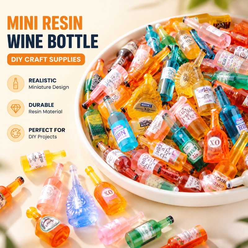 Miniature Simulated Wine Bottl - огляд і ціна Jewelry Making With Resin
