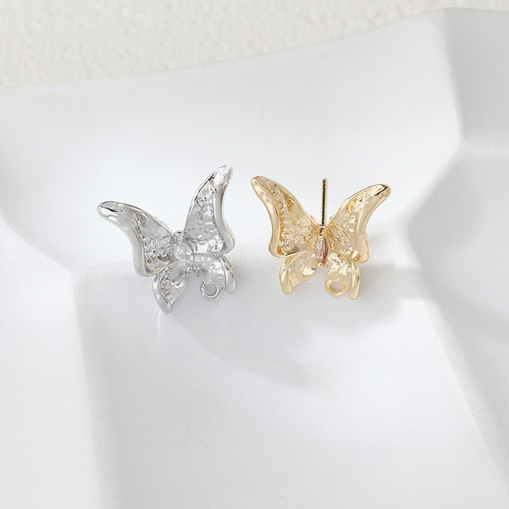 2PCS Dainty Butterfly Ear Stud - огляд і ціна Jewelry Making Supplies