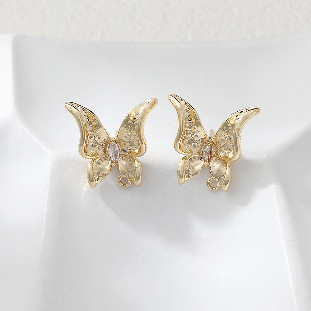 2PCS Dainty Butterfly Ear Stud - огляд і ціна Jewelry Making Supplies