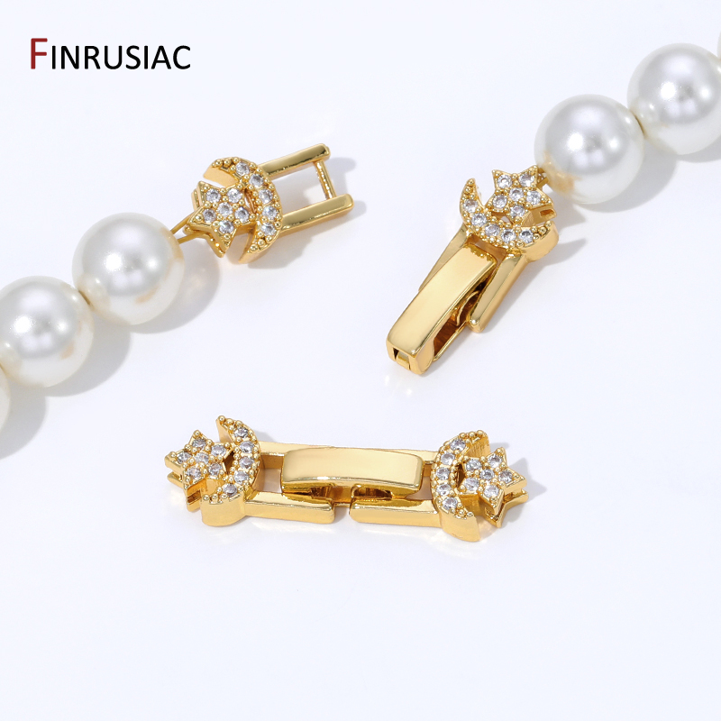 18K Gold Plated Brass Pearl Cl - огляд і ціна Jewelry Making Items