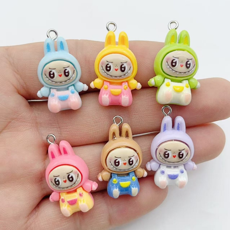 10Pcs Kawaii Rabbit Strawberry - огляд і ціна Jewelry Making With Resin