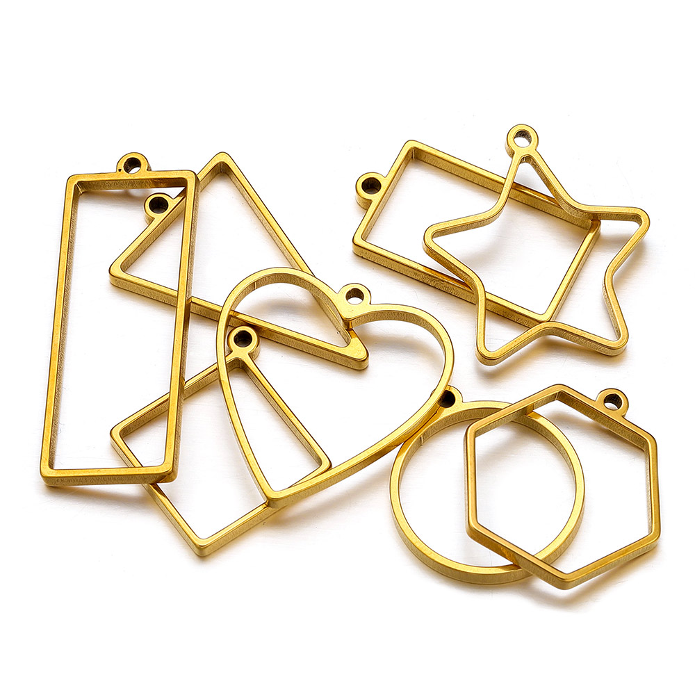 10pcs Stainless Steel Geometri - огляд і ціна Jewelry Making With Resin