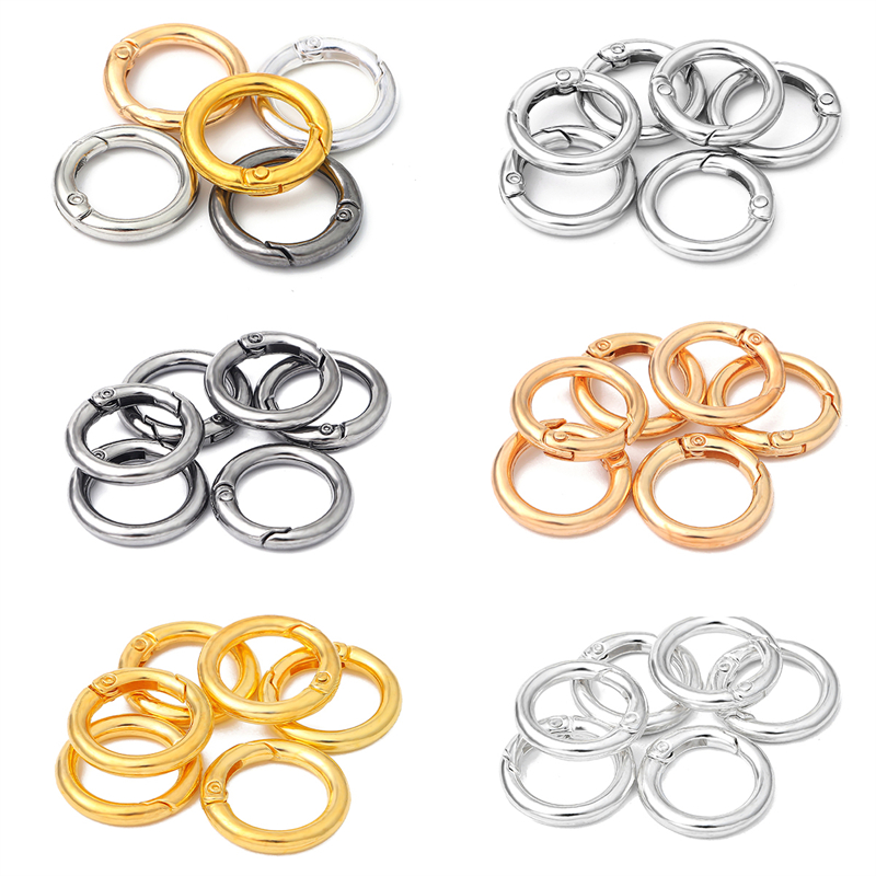 5Pcs/lot Metal O Ring Spring C - огляд і ціна Jewelry Making Hoops