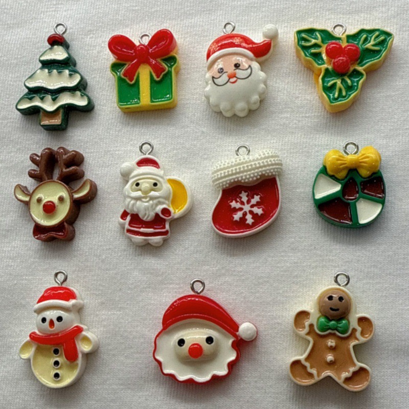 10pcs Christmas Cartoon Series - огляд і ціна Jewelry Making With Resin