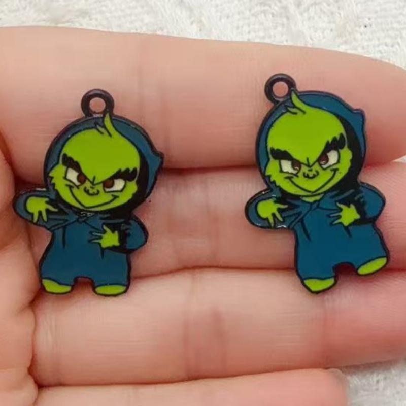 10pcs alloy drip oil cartoon C - огляд і ціна Jewelry Making Accessories