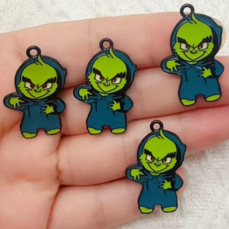 10pcs alloy drip oil cartoon C - огляд і ціна Jewelry Making Accessories