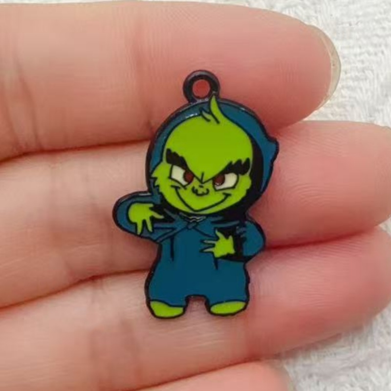 10pcs alloy drip oil cartoon C - огляд і ціна Jewelry Making Accessories