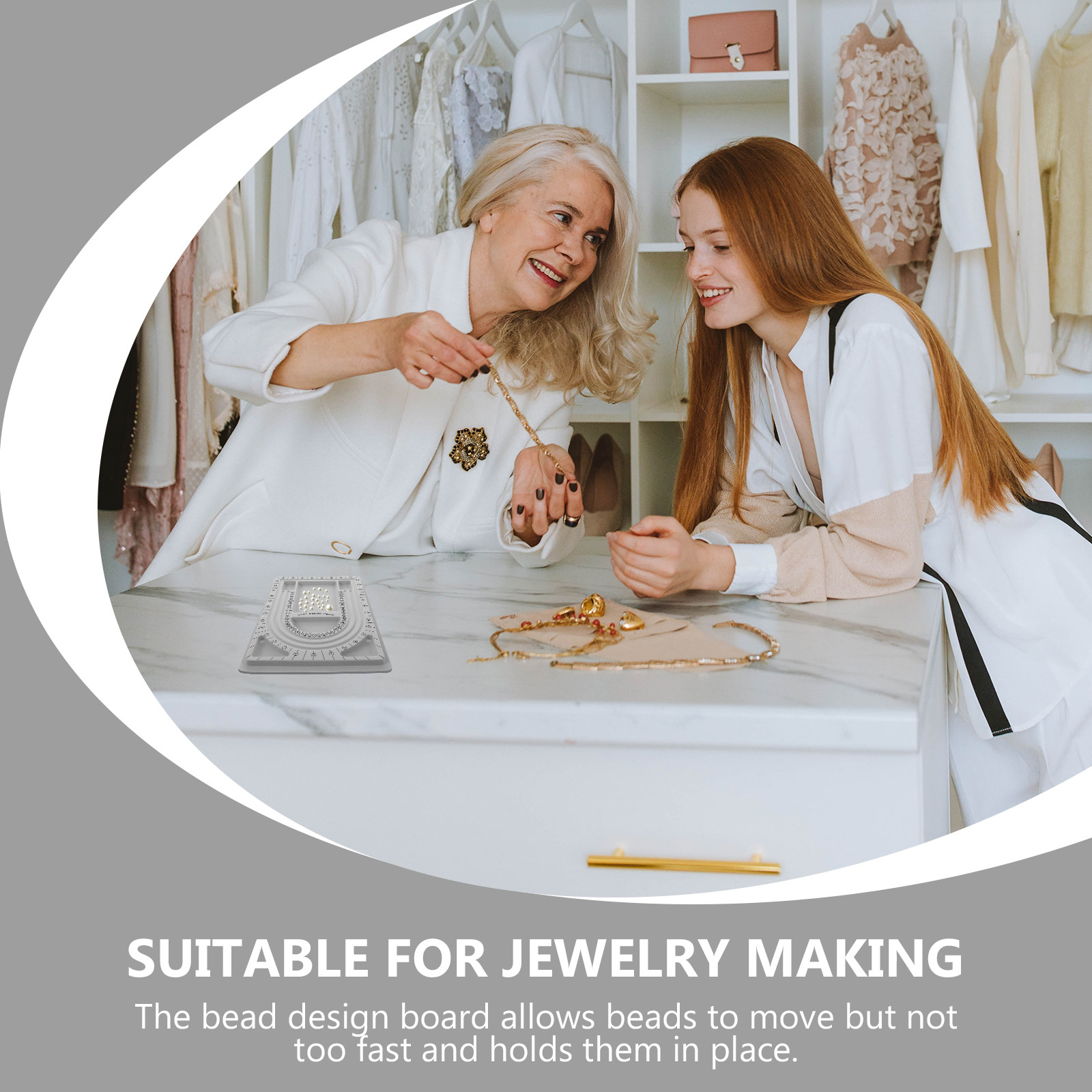 2Pcs Bead Design Board Jewelry - огляд і ціна Jewelry Making Accessories