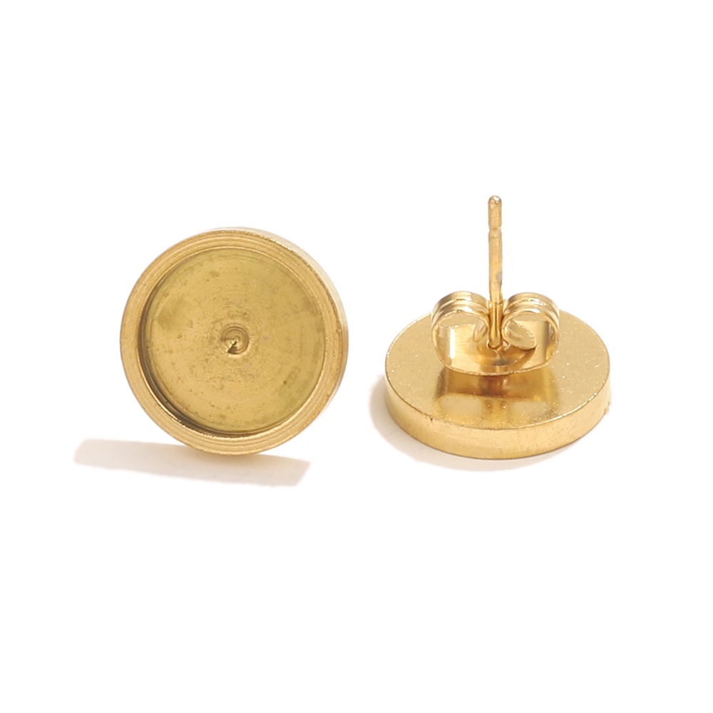 10pcs Stainless Steel Gold Ear - огляд і ціна Jewelry Making With Resin